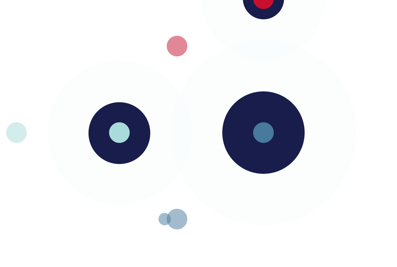 Blue and red dots