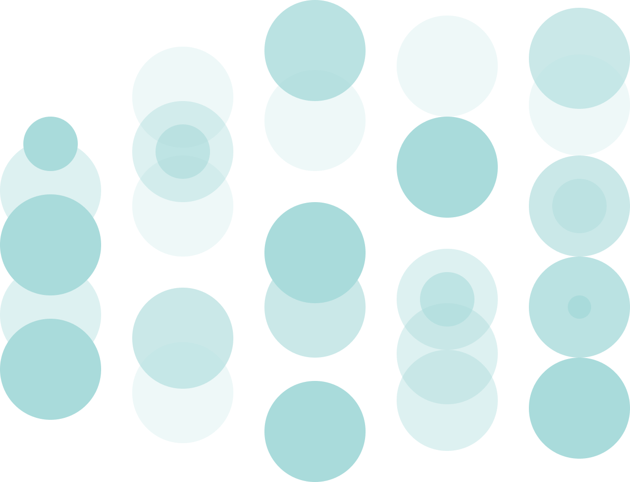 Blue dots columns