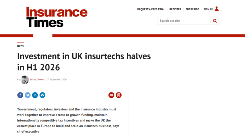 Insurance Times Sept 2026 investment comment